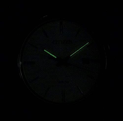 Citizen Citizen Quartz Mens Watch, Stainless Steel with Leather Strap, Casual