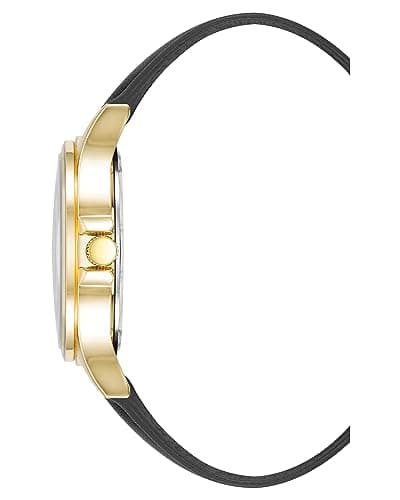 Amazon Essentials Men's Easy to Read 42mm Leather Band Analog Watch