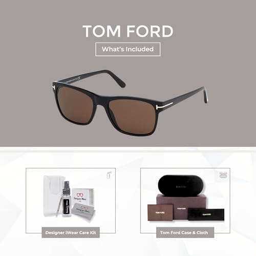 Tom Ford FT0698 Giulio Square Sunglasses for Men +BUNDLE with ACCESSORY EYEWEAR KIT