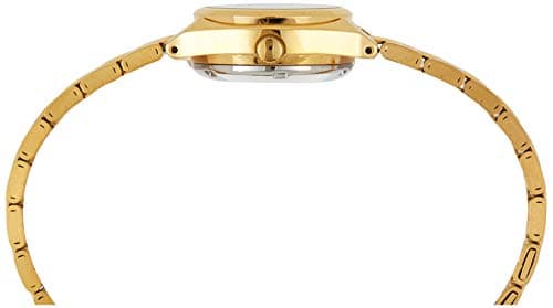 SEIKO Women's SYMA04 Seiko 5 Automatic Gold Dial Gold-Tone Stainless Steel Watch