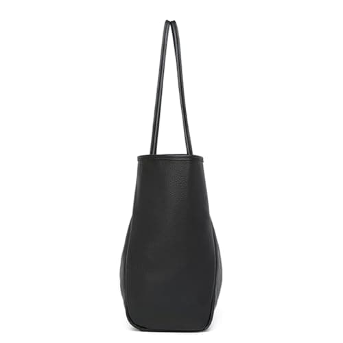 Dreubea Large Leather Tote Bag for Women - Big Work Bag, Spacious Minimalist Handbag, Tote Handbag for Office