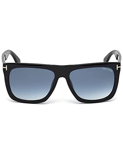 Tom Ford Rectangular Sunglasses TF513 Morgan 01W Black 57mm FT0513