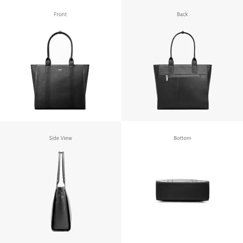 BOYATU Leather Tote Bag for Women Work: Genuine Leather Shoulder Purses - Travel Handbag with 15" Compartment