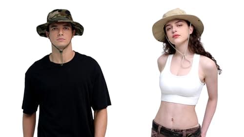 ZOORON Sun Hats for Men Women Bucket Hat UPF 50+ Boonie Hat Foldable UV Protection Hiking Beach Fishing Summer Safari