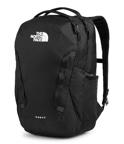 The North Face Vault Everyday Laptop Backpack - Commuter Travel Bag, Water-Repellent Finish, Spacious Compartment, TNF Black-NPF, One Size | Everyday, PFAS Free
