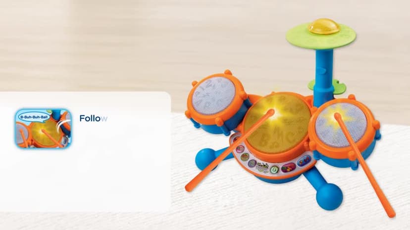 VTech KidiBeats Drum Set (Frustration Free Packaging)