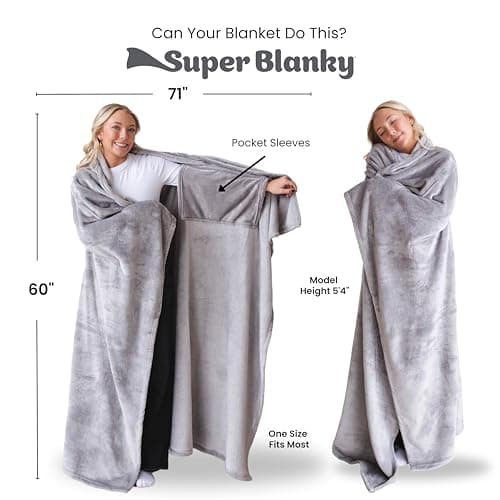 Wearable Blankets for Women, Adult Wearable Blanket Men, Girlfriend Gifts for Women Dorm Room Essentials for Her