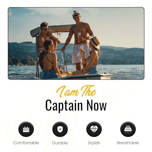 Bachelor Party Captain's Hat - Groom to Be Nautical Bachelor Hat | Funny Accessory Boats n' Hoes Bridal Shower