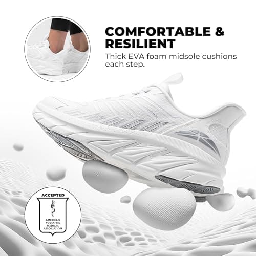 ALLSWIFIT Women's Slip On Walking Shoes Running Comfortable Tennis Breathable Non Slip Athletic Gym Workout Cross Training Fashion Sneakers