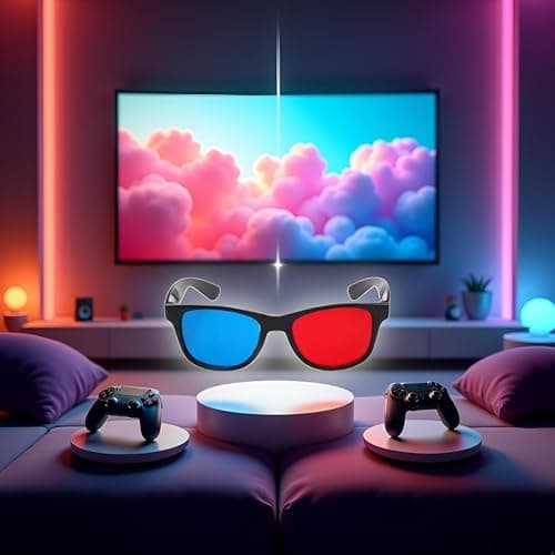 4Pcs Red and Blue 3D Glasses Universal TV Movie Dimensional Video Frame 3D Glasses DVD Game Glass 3D Style Glasses for 3D Movies Games,3D Viewing Glasses,Light Simple Design,Accessories
