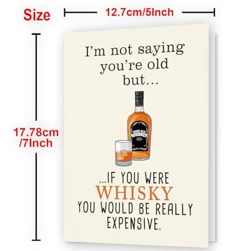 Greeting Card, Birthday Card for Husband, Men, Boyfriend, Him, Funny Gift, Happy Birthday, Premium 400gsm Cardstock