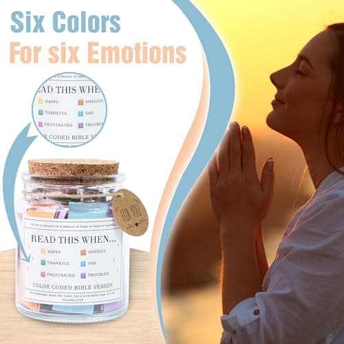 Read This When Bible Verses Jar For Daily Encouragement – Christian Gifts for Women, Birthday Gifts for Women, Christmas Gifts for Women, Birthday Gifts for Mom, Graduation & Teacher Gifts