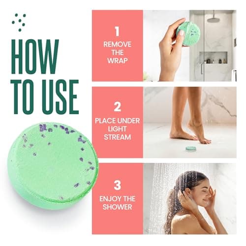Cleverfy Shower Steamers Aromatherapy for Women and Men – Self-Care Shower Bombs for Stress Relief and Relaxation – 6 Tablets