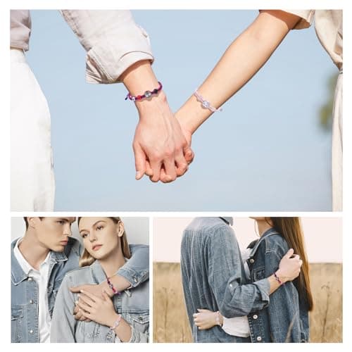 Couples/Friendship Matching Bracelets,Bat/Spider/kitty Bracelets Set, Valentine's Day Birthday Jewelry Gifts for Gf and Bf Soulmate, Matching Gifts for Husband&Wife Son&Daughters BFF