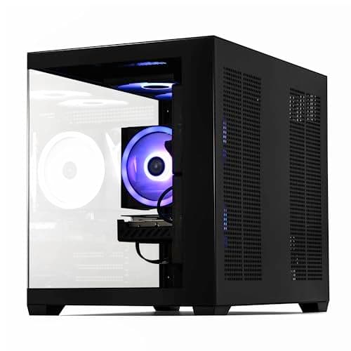 STORMCRAFT Sirius AI Gaming Desktop - Intel i5 14400F up to 4.7GHz, RTX 5060 GDDR7, 32GB DDR5 RGB 6000MHz, 1TB NVMe Gen4 SSD, Intel B760 Motherboard, 650W Gold PSU, Win 11 Home VR Ready