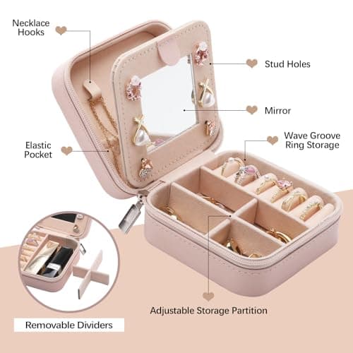 Friendship Gifts for Women Jewelry Box, Best Friend Bestie Gifts, Birthday Gifts for Women Friendship, Good Friends Are Like Stars Jewelry Case, Cool Gifts for Female Friend Jewelry Organizer Holder
