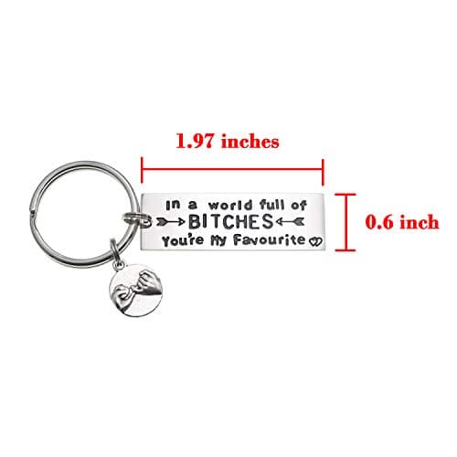 Melix Home Best Friend Keychain Friendship Gifts Sister Cute Keychains for BFF Gift Ideas