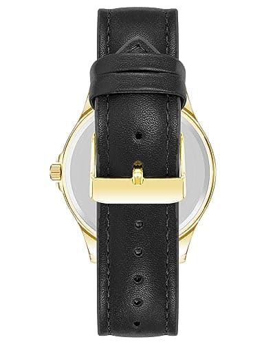 Amazon Essentials Men's Easy to Read 42mm Leather Band Analog Watch