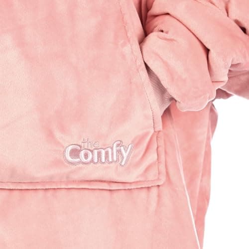 THE COMFY Original | Sherpa Lined Microfiber Fleece Wearable Blanket, Oversized Design with Hood and Pocket from Shark Tank
