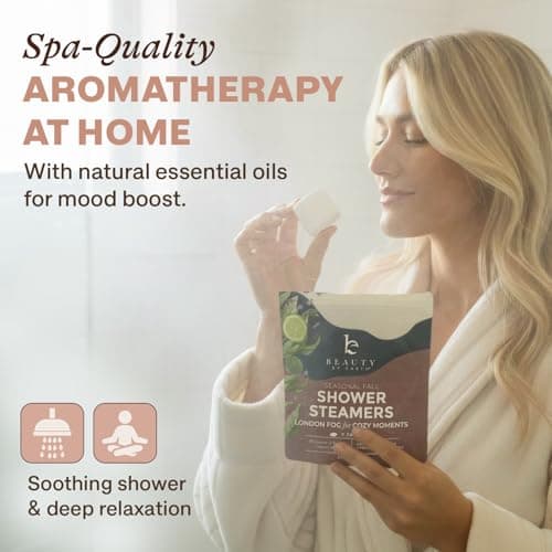 Lavender Shower Steamers Aromatherapy – USA Made with Bergamot Essential Oil, Valentines Day Gifts for Her, Large Shower Tablets for Women & Men, Stress Relief & Relaxing Calming Pamper Gifts