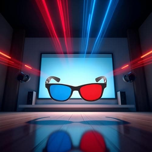 4Pcs Red and Blue 3D Glasses Universal TV Movie Dimensional Video Frame 3D Glasses DVD Game Glass 3D Style Glasses for 3D Movies Games,3D Viewing Glasses,Light Simple Design,Accessories