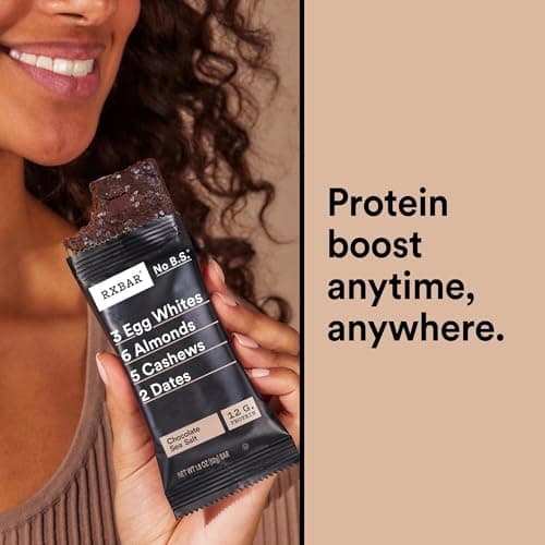 RXBAR Protein Bars, Protein Snack, Snack Bars, Chocolate Sea Salt, 18.3oz Box (10 Count)
