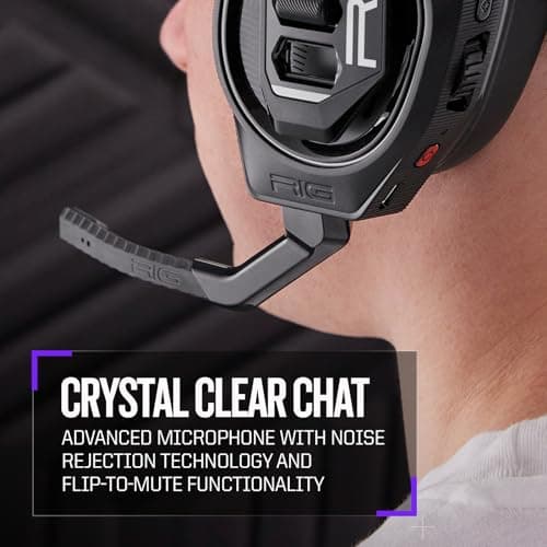 RIG 900 MAX HX Universal Dual Wireless Gaming Headset 2.4GHz/Bluetooth for Xbox, PlayStation, Nintendo Switch, PC, Android, iPhone - Charging Base - 60 Hours Battery - Dolby Atmos 3D Audio