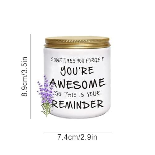 BFJLIFE Candles Gifts for Women Inspirational Unique Valentines Mothers Day Christmas Birthday Gifts for Her Sister Best Friend Wife Girlfriend Stocking Stuffers for Women Lavender Scented Candle