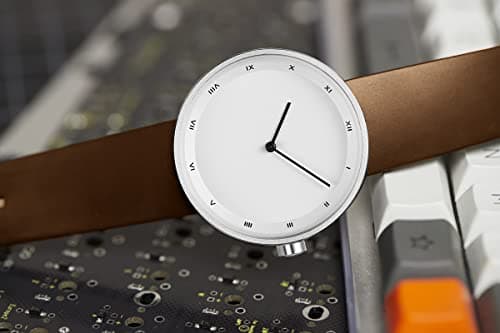 AGEN KGEN Mens Watches Ultra-Thin Minimalist Waterproof Fashion Simple Business Wrist Watch for Men Unisex Dress with Leather Band