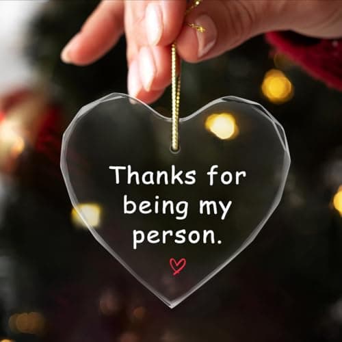 Thanks for Being My Person Gifts,Thank You GITS for Women Appreciation Gift for Friends,Crystal Hanging Ornament