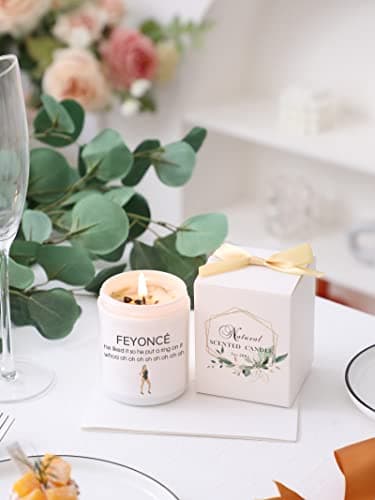 Funny Wedding Gift, Engaged Gift for Bride, Newly Couples, Bridal Shower Wedding Gifts, Newly Engaged Gifts for Her,Feyonce Candle, He Put A Ring on it Candle, Lavender Scented Candles 7oz