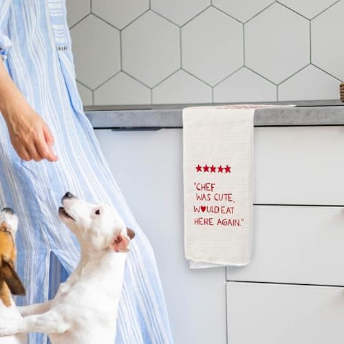 Chef Gifts Kitchen Towels - Cute Hostess Gifts, Decorative Kitchen Towels, 1624 Inches
