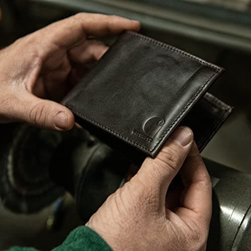 Carhartt Men's Durable Oil Tan Leather Wallets, Available in Multiple Styles