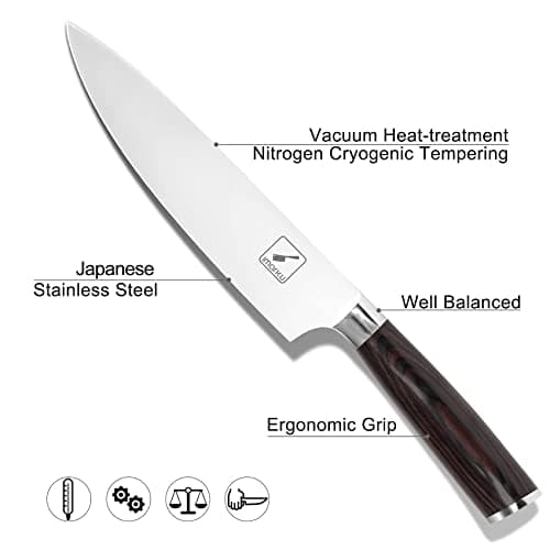 imarku Chef Knife - 8 Inch Home Essentials Sharp Kitchen knife HC Steel Japanese Knife Paring knife, Birthday Gifts for Women/Men, Gifts for Mom/Dad, Kitchen Gadgets with Premium Gift Box