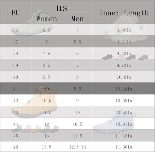 ELETON Hike Barefoot Shoes Womens Men Footwear,Pro-Healthy&Non-Slip Water Shoe for Women Men, Wide Toe Running Shoes Boots Sneakers Unisex