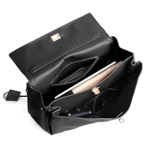 hedexe Genuine Leather Tote Bag for Women: Soft Cowhide Shoulder Handbags for Ladies - Satchel Purse for Travel Work(Large)