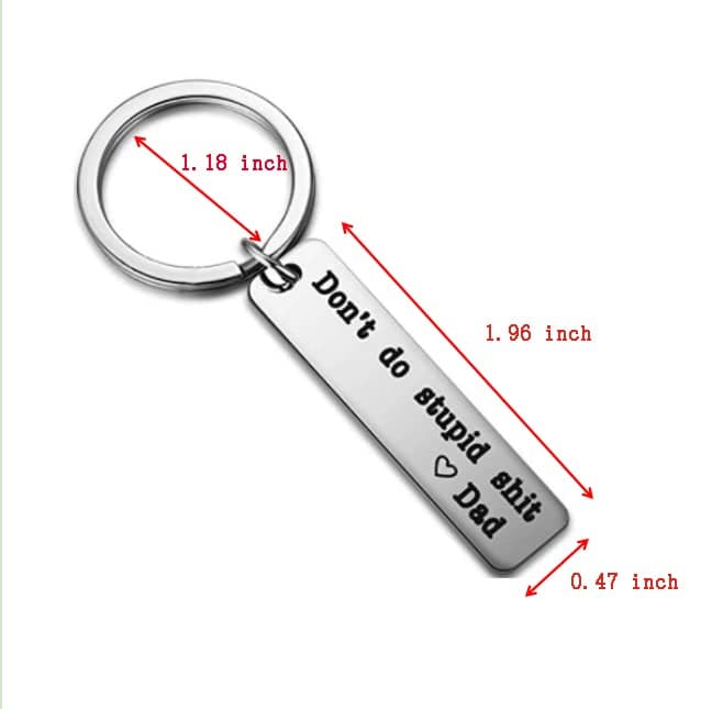 Funny Keychain Gifts for Boys Kids First Car Key Chain Drivers License Gifts for Son Going to College Gift From Parents