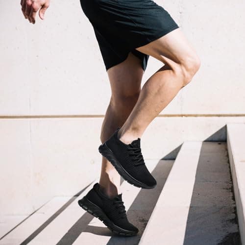 YRLTYO Mens Running Shoes Slip On Tennis Walking Sneakers Workout Athletic Lightweight Casual Sport Shoes