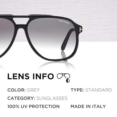 Tom Ford FT0753 RAOUL Navigator Shape Sunglasses + Bundle With eSHADES Eyewear Cleaning Kit