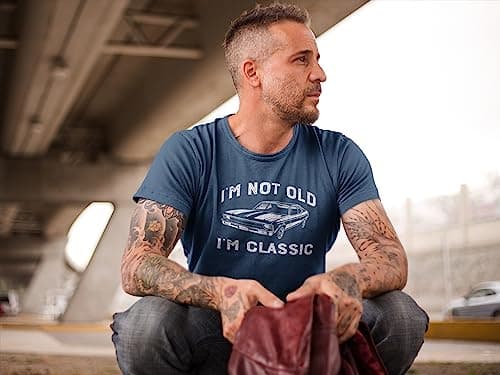 I'm Not Old I'm Classic Funny Car Graphic T-Shirt for Mens Womens Short Sleeve T Shirt