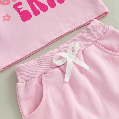 WZTYYDS Baby Girl First Birthday Outfit In My One Year Old Era Top Short Sleeve 1st Birthday Shirt + Casual Shorts Set