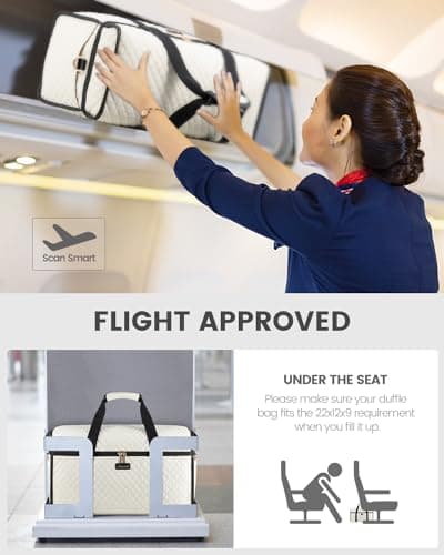 LOVEVOOK Travel Duffle Bag - Weekender & Overnight Bag with Toiletry & Wet Pocket, Carry-On Size, 3pc Set