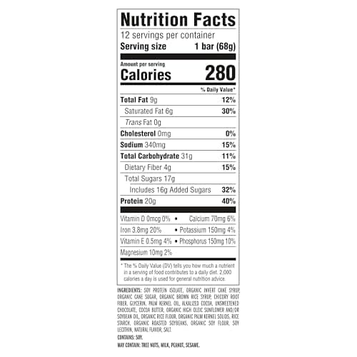 CLIF BUILDERS Protein Bars - OREO-Flavored - 20g Plant Based Protein - Gluten Free - Non-GMO - Low Glycemic - No Artificial Sweeteners - 2.4 oz. (12 Pack)