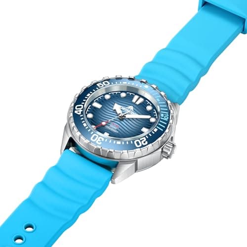 NORTH EDGE Solar Powered Dive Watch Women Men’s Watch, 1000FT/300M Water Resistance, Luminous Dial, Silicone Strap