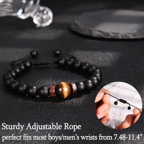 Gifts for Husband Brother Boyfriend Uncle Son Nephew Grandson Fiance Stepdad New Dad First Time Dad To Be Bracelet Gifts, Graduation Fathers Day Birthday Christmas Anniversary Valentines Day Gifts for Him Teen Boy Men