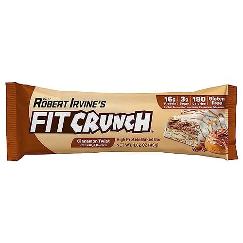 FITCRUNCH Snack Size Protein Bars, 6-Layer Baked Bar, 3g of Sugar, Gluten Free & Soft Cake Core (9 Count, Flavor Lovers)