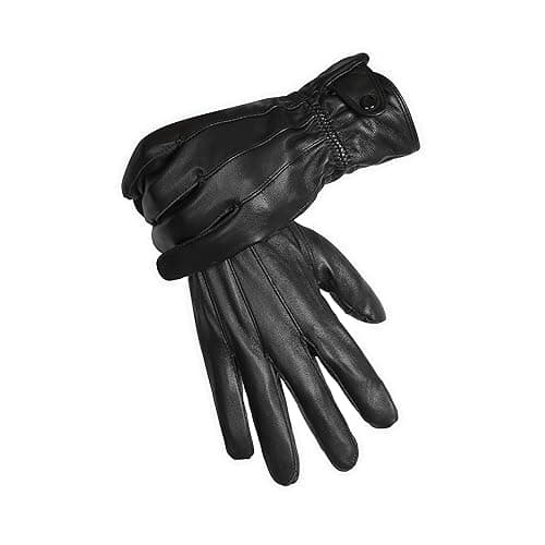 REED Men's Genuine Leather Warm Lined Driving Gloves - Touchscreen Texting Compatible
