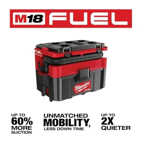 Milwaukee M18FPOVCL, Black, 800 W, 2.5 gallons, 87 Decibeles