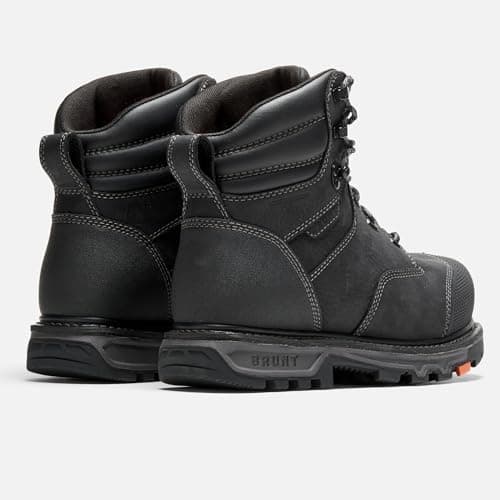 BRUNT Mulder Welted (Comp Toe) - 6" Waterproof Safety Toe Work Boot - Goodyear Welt Construction - EH & ESR Rated - Oil & Slip Resistant - 90-Degree Heel - Adjustable Width System