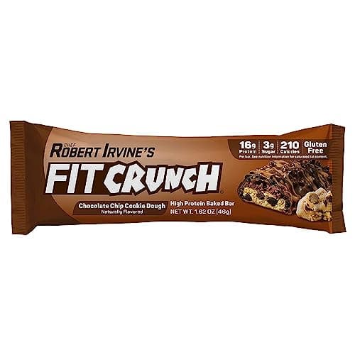 FITCRUNCH Snack Size Protein Bars, 6-Layer Baked Bar, 3g of Sugar, Gluten Free & Soft Cake Core (9 Count, Flavor Lovers)